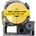 Compatible Epson LK-4YBA7 / SU7Y, 7mm x 2, 5m, черен печат / жълт фон, свиваема лента, съвместима (LK-4YBA7)