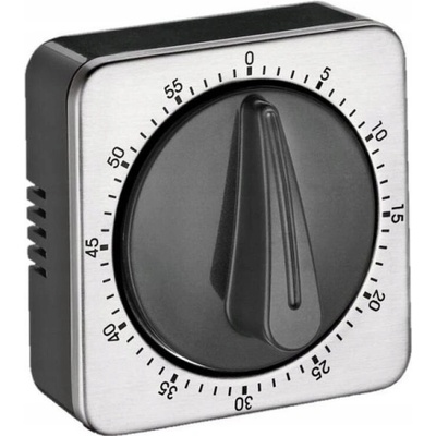 Kuchyňská minutka Cilio s magnetem, časovač Cube inox 7x7x5 cm