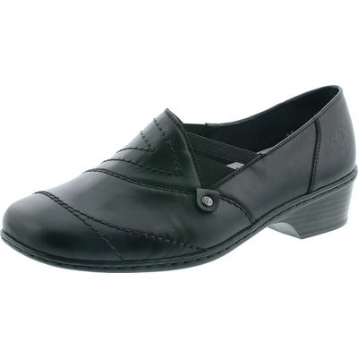 Kožená dámská obuv Rieker na širší nohu DC 48260-01 černá