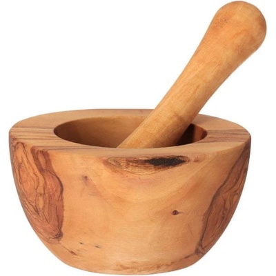 Čisté dřevo Mažiar z olivového dreva 12 cm