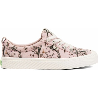 Cariuma Dámské volnočasové boty OCA Low Pale Lilac Parrot Print Canvas Sneaker
