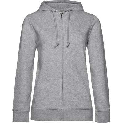 B&C Collection B&c inspire zipped hood women / Дамски суичър с качулка - светлосив меланж xl (01w36b61004)