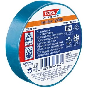 TESA Изолационна лента, 19 mm x 20 m, TESA "Professional", синя 53988-00041-00 (53988-00041-00)