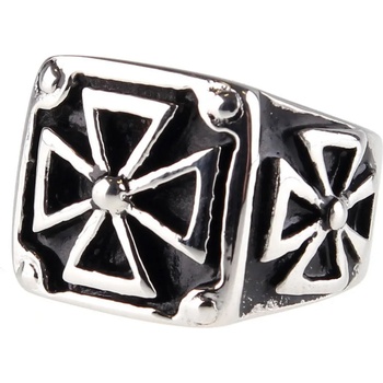 Image 1 of ETNOX пръстен ETNOX - Черен Iron Cross - SR1138