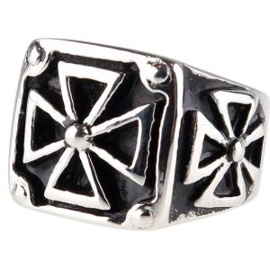 ETNOX пръстен ETNOX - Черен Iron Cross - SR1138