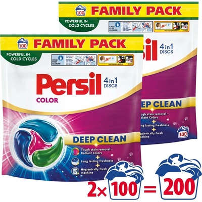 Persil Color Deep Clean 4v1 prací kapsle 2 x 100 PD