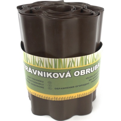 Okraj trávnika 9 m - 20 cm hnedý