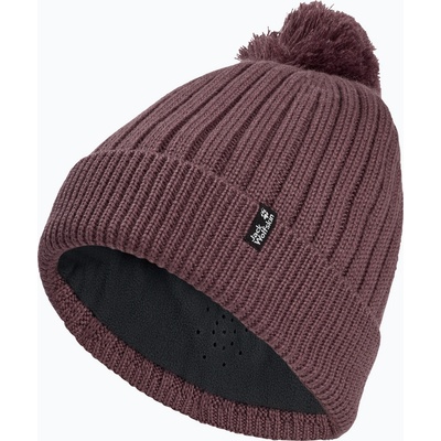 Jack Wolfskin Zimná čiapka Pom Pom Beanie sheer plum