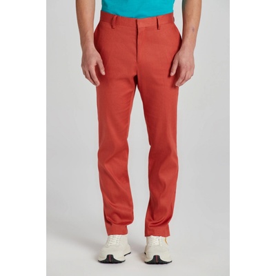 Gant SLIM COT/LINEN SUIT PANTS IRON RED