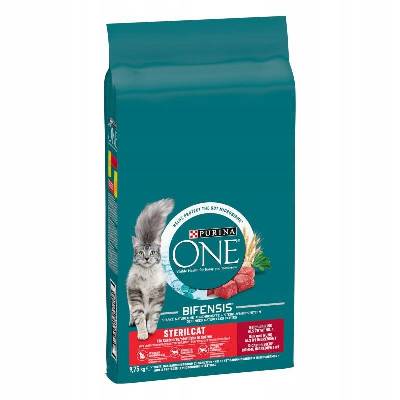 Purina ONE Sterilcat s hovädzím mäsom 9,75 kg (Suché krmivo pre mačky Purina One Sterilcat Beef & Wheat 9,75 kg hovädzieho mäsa)