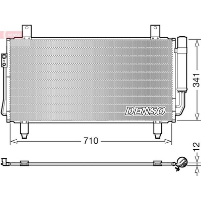 Kondenzátor, klimatizace DENSO DCN45006