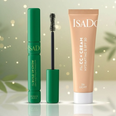 IsaDora Сет Изящен грим Isadora Спирала Intense Black The Build Up Grow § Веган CC крем SPF30