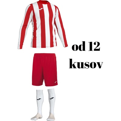 Joma Inter s dlhým rukávom pre celé mužstvo od 12 ks červená biela počet ks v sadě 12 hráčskych setov