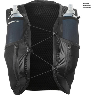 Salomon Дамска раница за трейл бягане Salomon Women's Active Skin 12 Set Trail running backpack - Black / Metal - размер XL (502-8393-0115)
