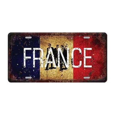 Ceduľa značka vlajka France