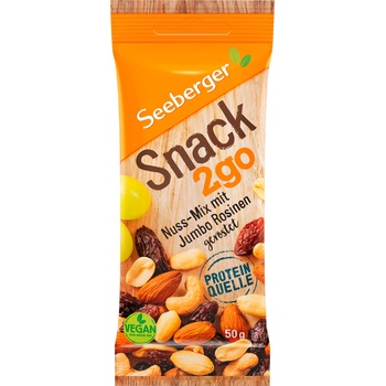 Seeberger Snack 2go - Микс ядки с джъмбо стафиди, изпечени - 50 г