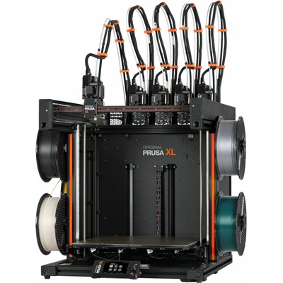 Sestavená Original Prusa XL s pěti nástrojovými hlavami