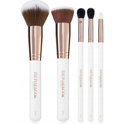Dermacol Sada kosmetických štětců Rose Gold D51, D55, D81, D82, D83 – Zboží Dáma