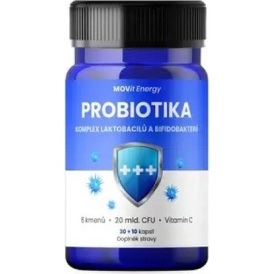 Movit Energy Probiotiká komplex laktobacilov a bifidobaktérií 30+10 tabliet