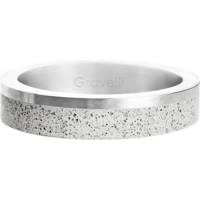 Gravelli Betónový prsteň Edge Slim oceľová sivá GJRUSSG021