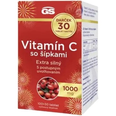 GS Vitamin C 1000 mg so šípkami 130 kapsúl