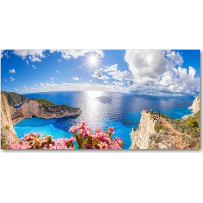 Foto obraz fotografie na skle Zahynthos Grécko 100x50 cm