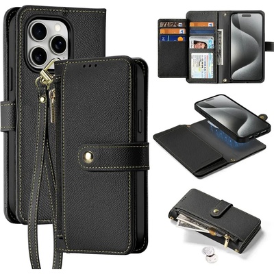 Dux Ducis Кожен калъф Dux Ducis Lawa за iPhone 15 Pro Max - черен (6971824163186)