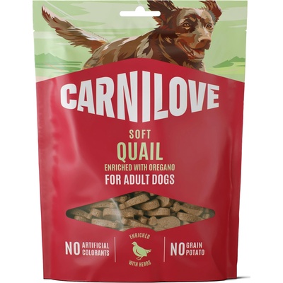 CARNILOVE Dog SOFT Snack Quail enriched with Oregano 200 g