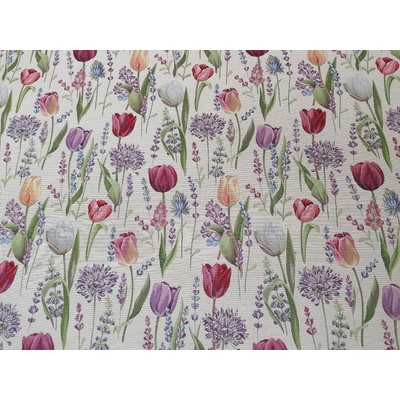 Gobelínová látka TULIPÁNY - JAR šírka 280 cm