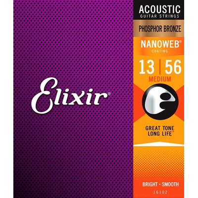 ELIXIR NANOWEB Phosphor Bronze 013-056