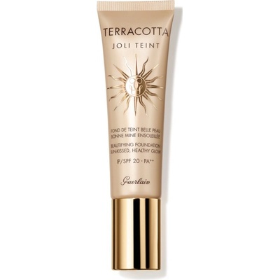 Guerlain Terracotta Joli Teint Beautifying Foundation Rozjasňující make-up pro přirozený vzhled SPF20 Foncé Dark 30 ml