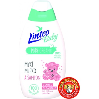 LINTEO Baby Mycí mléko a šampon 425 ml