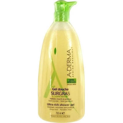 A-DERMA Свръхобогатен душ-гел с овес , A-Derma Gel Douche Surgras Ultra Rich Shower Gel 750ml