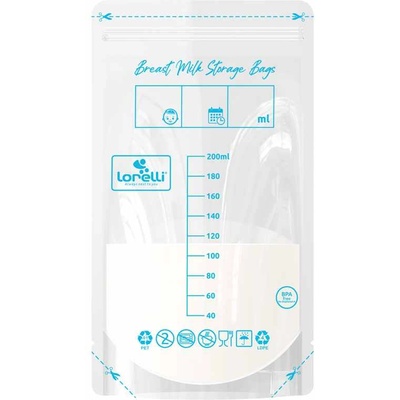 Lorelli Пликове за съхранение на кърма Lorelli - 40 + 5 броя подарък (1022069)