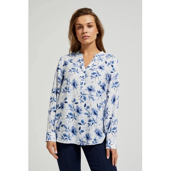 Moodo Бяла риза с флорален принт и дълги ръкави Moodo Moodo | Byal | ЖЕНИ | 36