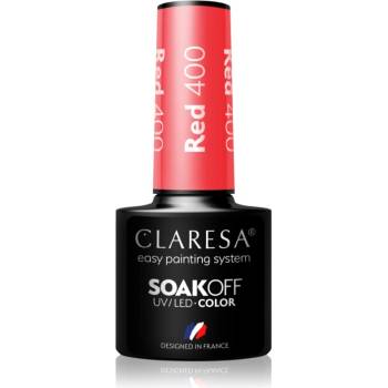 Claresa SoakOff UV/LED Color Rainbow Explosion гел лак за нокти цвят Red 400 5 гр