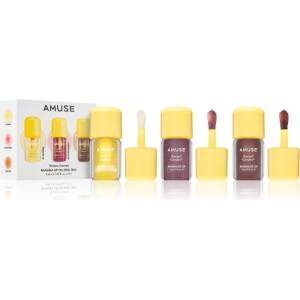 AMUSE Banana Lip Oil Mini Trio подаръчен комплект за устни