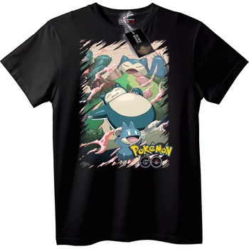 NOONEBRAND Тениска Snorlax от Pokémon GO - XXS, Black