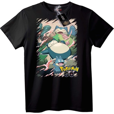 NOONEBRAND Тениска Snorlax от Pokémon GO - XXS, Black