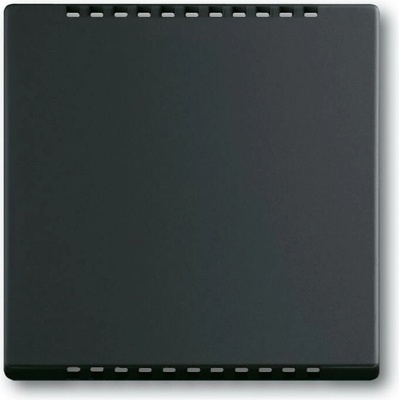 2CKA006599A2967 Kryt modulu výknového stmívacího, termostatu komerčního, mechová černá, ABB Future linear, Busch-axcent