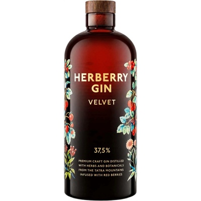 Herberry Gin Velvet 37,5% 0,7 l (holá láhev)