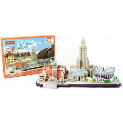 CubicFun 3D puzzle CityLine panorama: Varšava 159 ks