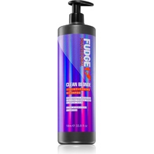 Fudge Care Clean Blonde fialový tónovací šampón pre blond vlasy 1000 ml