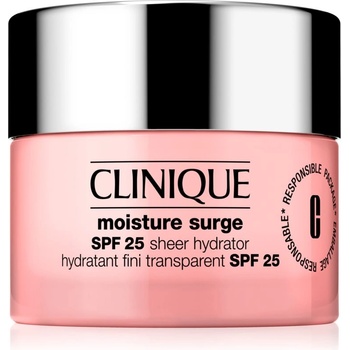 Clinique Moisture Surge SPF 25 Sheer Hydrator дневен успокояващ и хидратиращ крем SPF 25 50ml