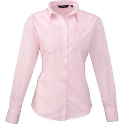 Premier Workwear dámská košile s dlouhým rukávem PR300 Pink