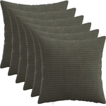 vidaXL Калъфка за възглавница 6 pcs HEERLEN Антрацит 30 x 30 cm (907438)