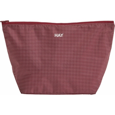 Hay taštička Grid Pouch medium burgundy