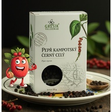 Grešík Pepř kampotský černý celý 20 g