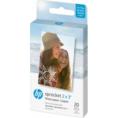 HP Zink Paper Sprocket 20 бр. Фото хартия (HPIZ2X320)