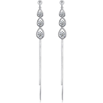 Silenti Jewelry Сребърни обеци "Живопис